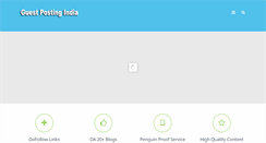 Desktop Screenshot of guestpostingindia.com