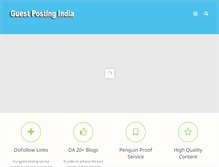 Tablet Screenshot of guestpostingindia.com